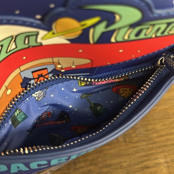 NWT Disney-Pixar Loungefly Toy Story Pizza Planet Space Entry Mini Backpack - Picture 4 of 12